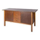 Scandinavian style wooden chest of drawers from the 1960s