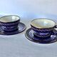 HB Quimper earthenware lunch pair