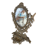 Psyche mirror in brass