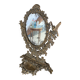 Psyche mirror in brass