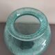 vase Karcagi Fátyolüveg cracked glass turquoise / blue-green water Hungary