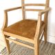 Art Deco armchair with mustard velvet seat
