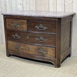 Regency period chest of drawers in amaranth and marble top - 18th century