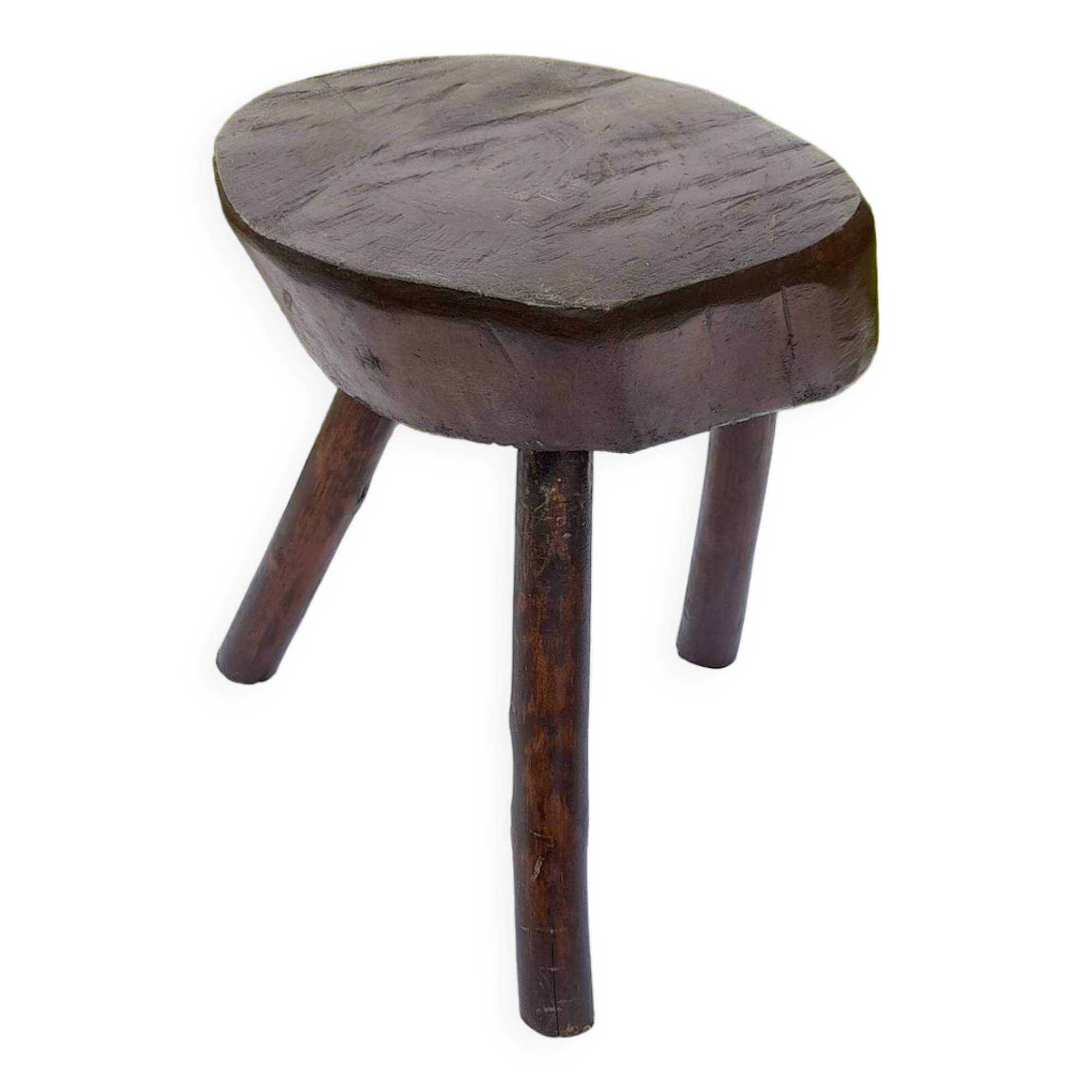 Tabouret brutaliste H 39 cm