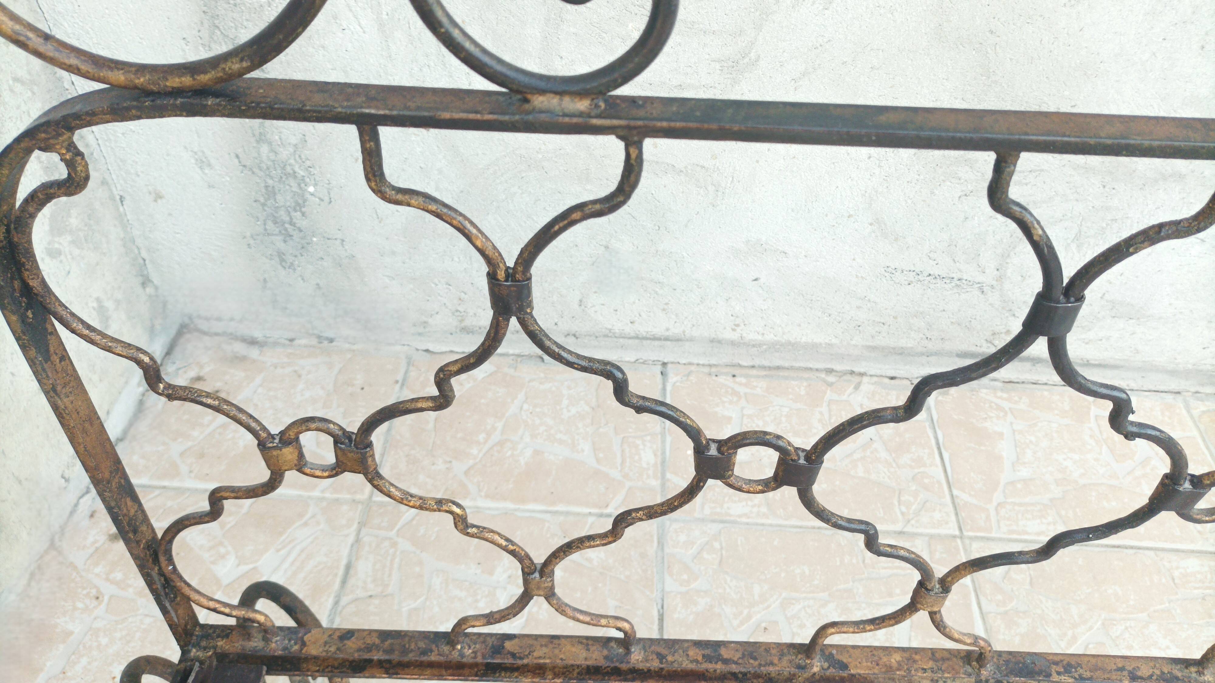 Lit style Louis XV en fer forgé