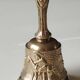 Cloche de Table Antique/Sancho Panza/Écuyer de Don Quichotte .En bronze doré.14,5 x 6,5 cm