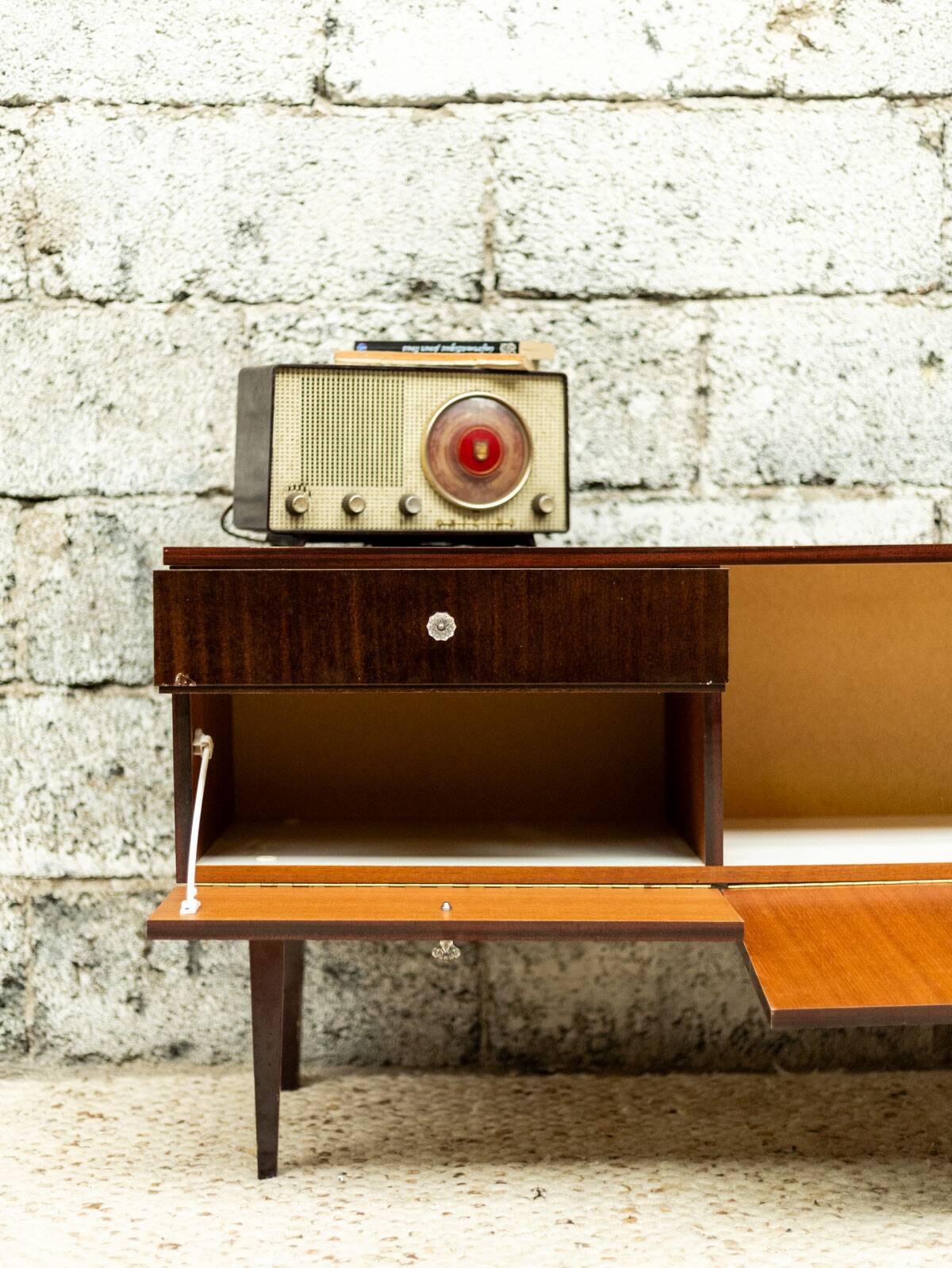 Meuble TV / enfilade vintage look scandinave