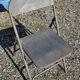 Industrial metal folding chair