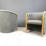 Pair of italian armchairs, 1980s