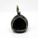 Cendrier en bronze de table ou à main de style milieu de siècle par Walter Bosse