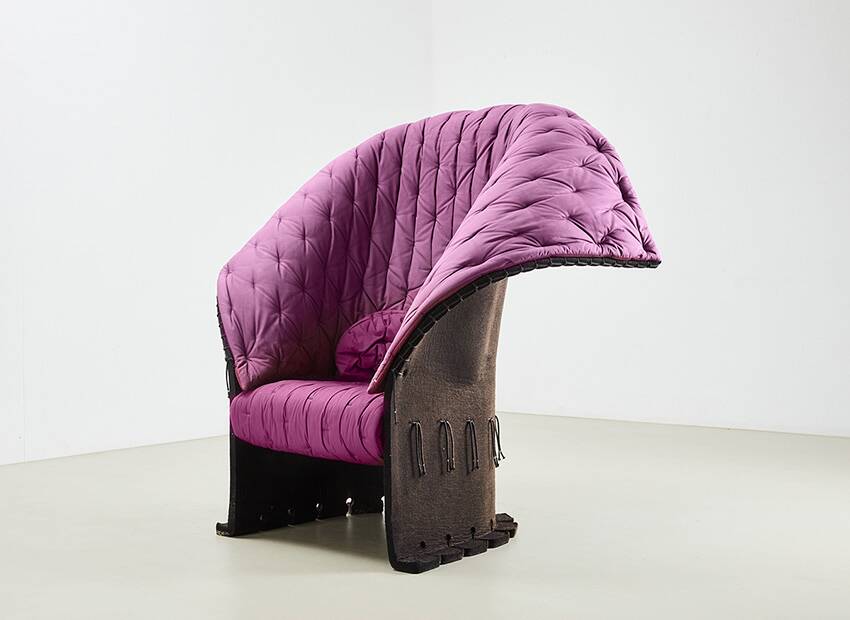 Gaetano Pesce I Feltri Lounge Chair for Cassina Italy 1987
