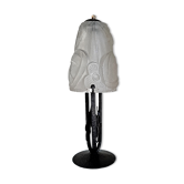 Art deco period lamp signed degue