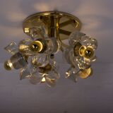 Brass ceiling lamp & flowers Simon & Schelle