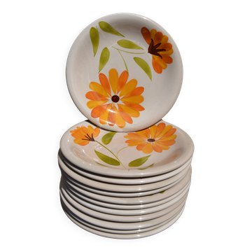 12 assiettes "Primula" Italy vintage