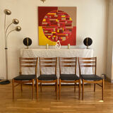 Set of 4 scandinavian chairs from farstrup