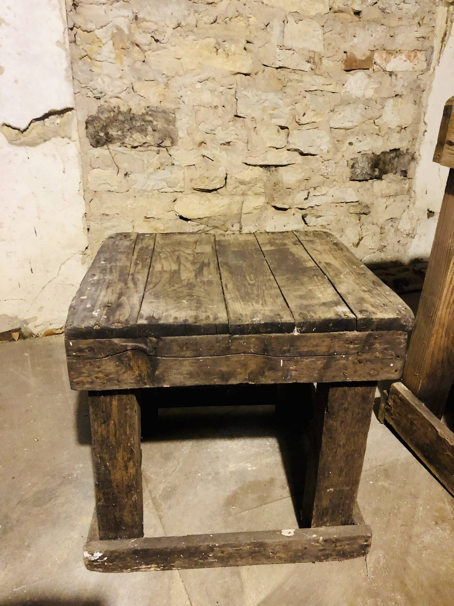 Set of 2 rustic coffee tables from the 1930s