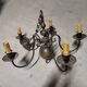 Brass chandelier in Dutch style