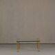 Vintage bronze and glass large coffee table by Peter Ghyczy, Germany 1970s