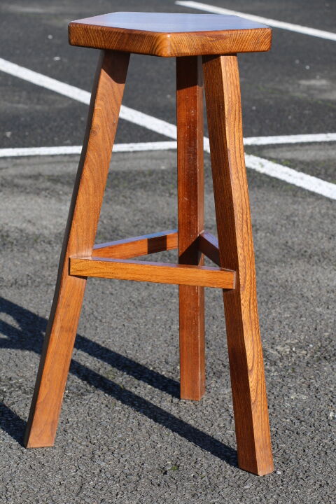 Suite de 3 tabourets scandinave en bois