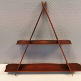 Beautiful shelf in solid teak wood designed/produced by Peder Moss 1950-1960s Denmark.