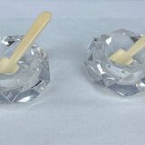 Paire de salerons en cristal Baccarat