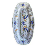 Very large decorative dish in Limoges earthenware