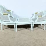 Broken Beech Duchess with Rechampi, Louis XVI style – 2nd part of the 19th century