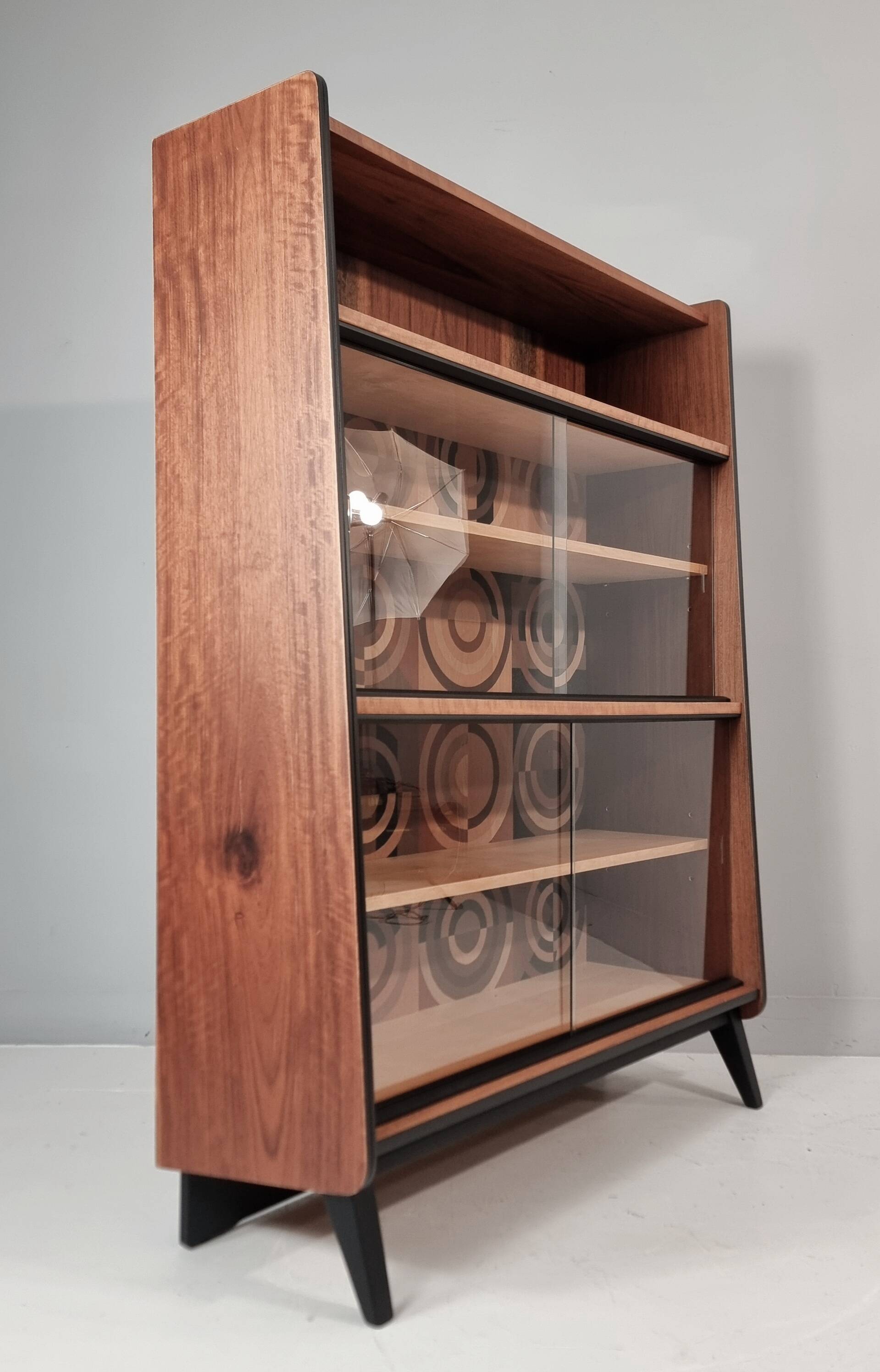 Vintage Brown Vitrine from Tatra, 1970s