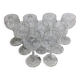 Baccarat – 9 white wine glasses in Baccarat Crystal