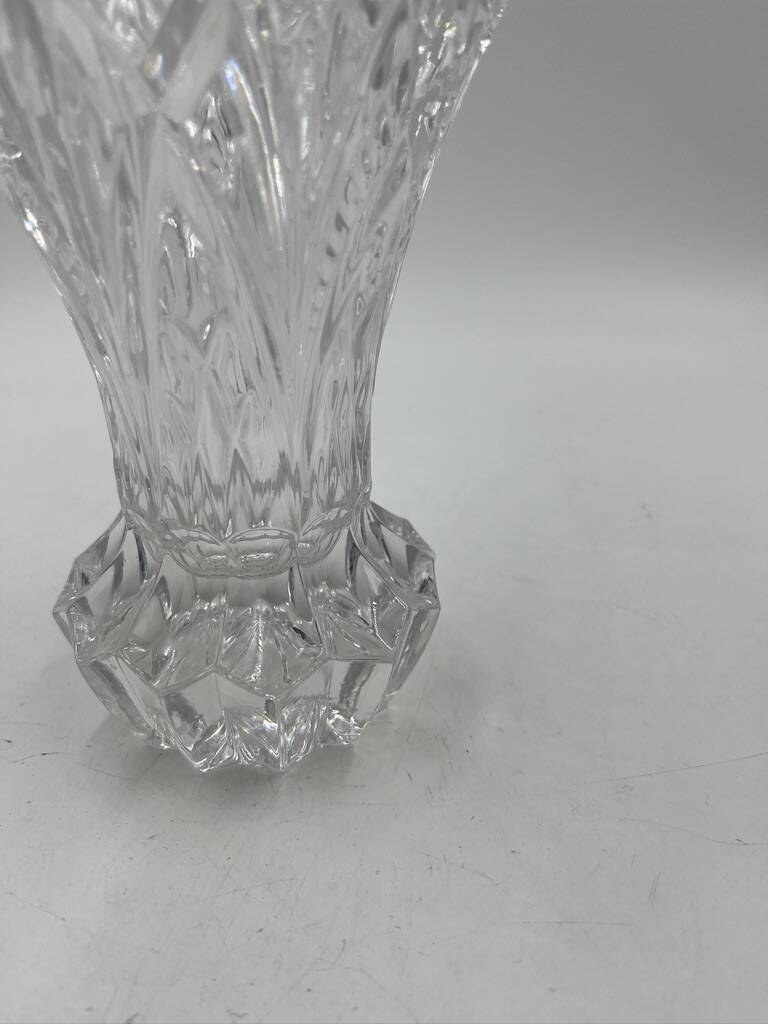 Cut crystal vase
