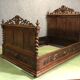 Henry II oak bed - early 20th