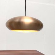 Large suspended copper lamp from mid-century Germany by Goldkant Leuchten.