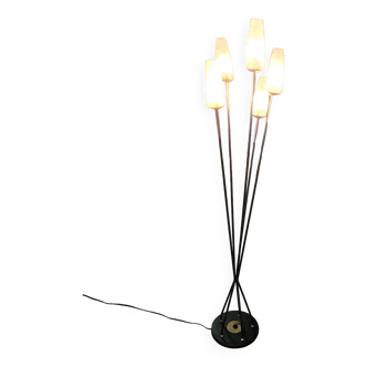 Lampadaire vintage des années 60 , 5 lumières