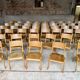 ✨ Set of 50 French modernist stackable chairs – Vintage 1960s