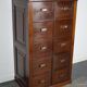 Classification cabinet mahogany drawers Netherlands 1930s