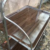 Folding serving table