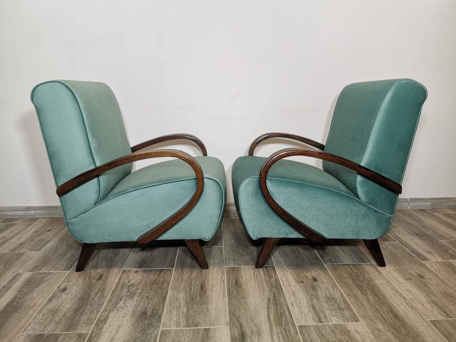 Armchairs by Jindrich Halabala, 1940s, Set of 2