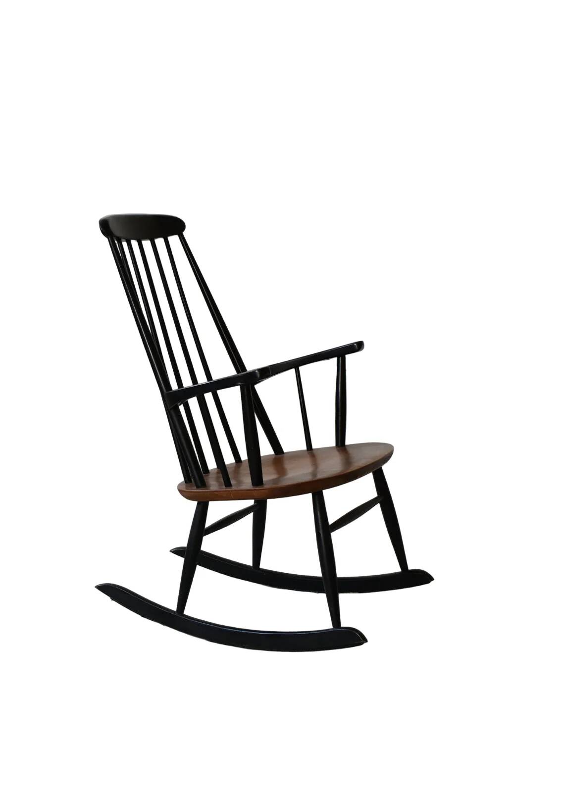 Rocking chair by Ilmari Tapiovaara for Asko, 1960s Finland.