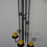 Brutalist German Iron Wall Candleholder, 1960s