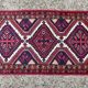 Vintage hand-knotted Hamadan runner rug from the 1960s.