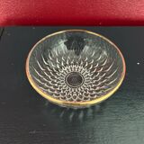 Crystal bowl with gold rim
