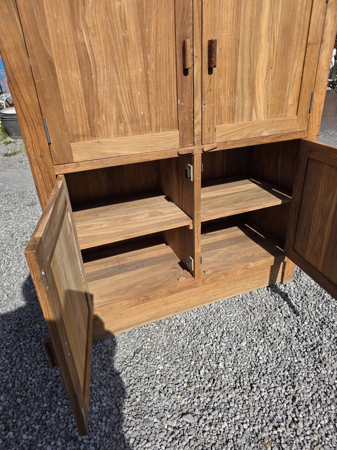 1980s teak 4-door sideboard