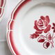 Set de 4 assiettes Badonviller, vintage français