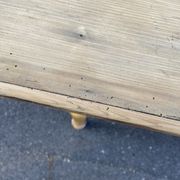 Farm table in natural wood fir 1900 brewery