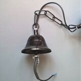 Venetian steel cage lantern and mouth-blown glass - 70's