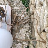 Art deco lamp in footballer marble