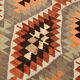 6x11 Geometric Pattern Turkish Vintage Kilim Rug, 172x346Cm