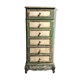 Old wooden dresser, aged green patina