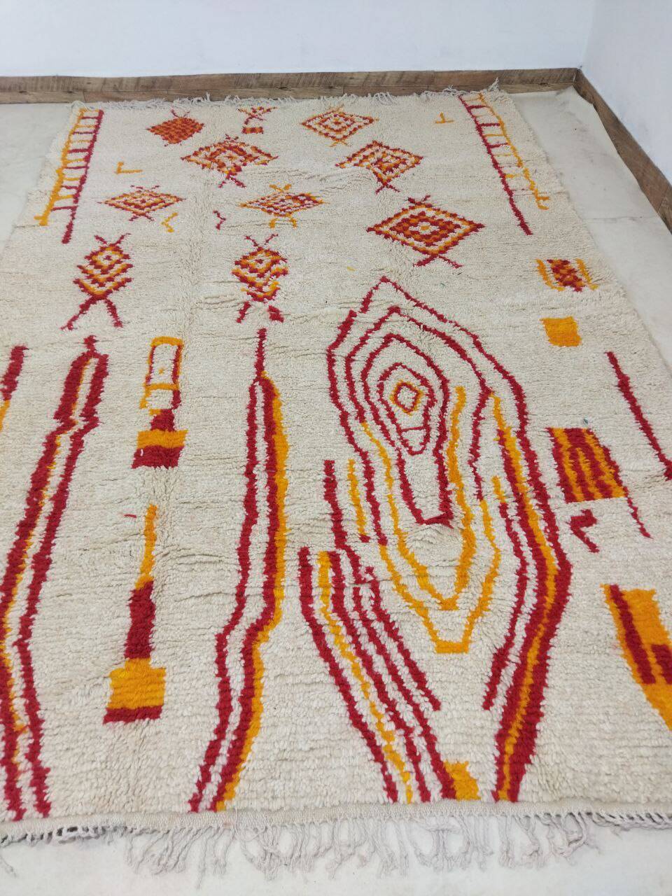 Handcrafted Moroccan Berber Rug 246 X 147 cm