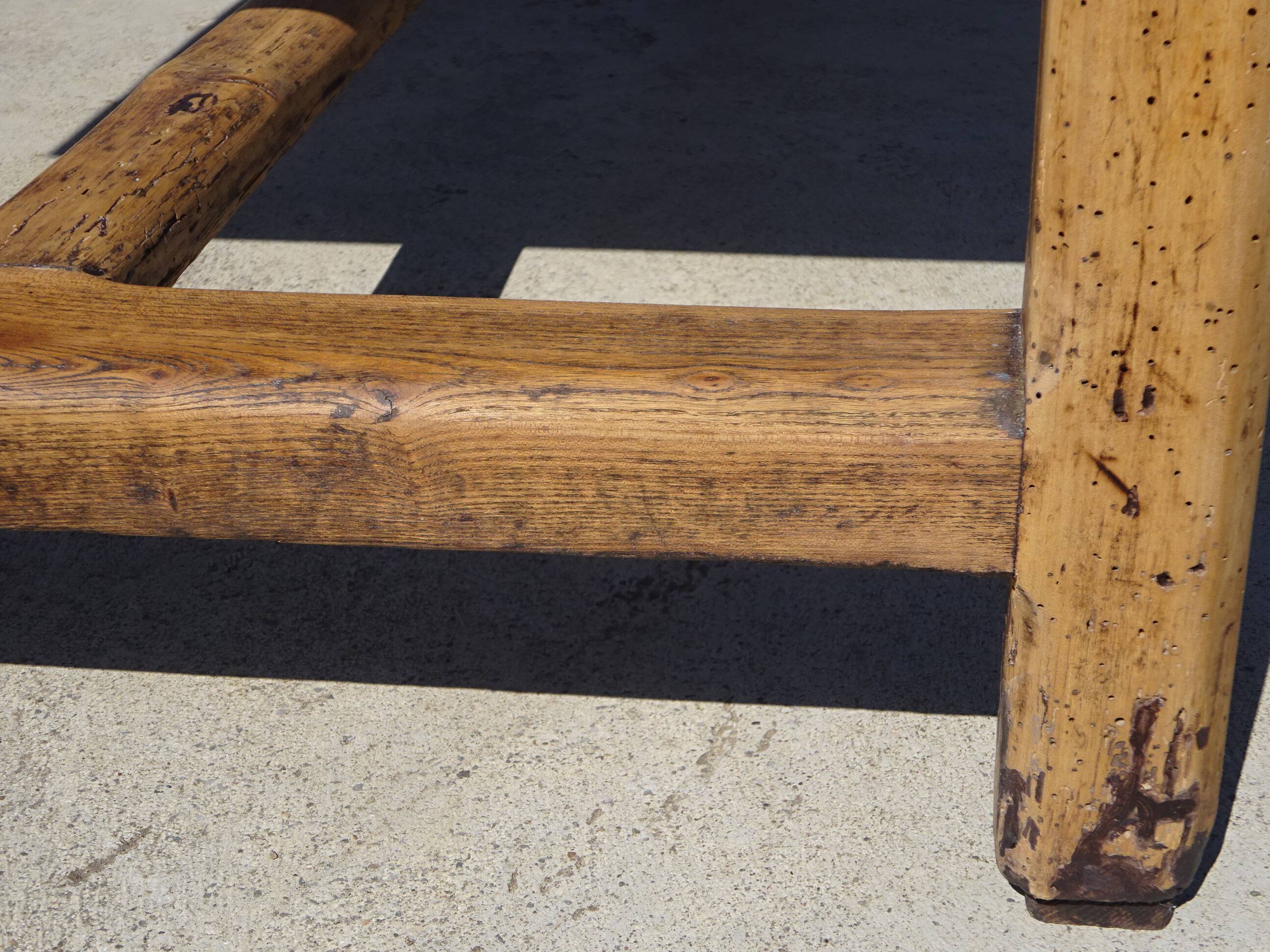 Ancienne table de ferme en chêne massif